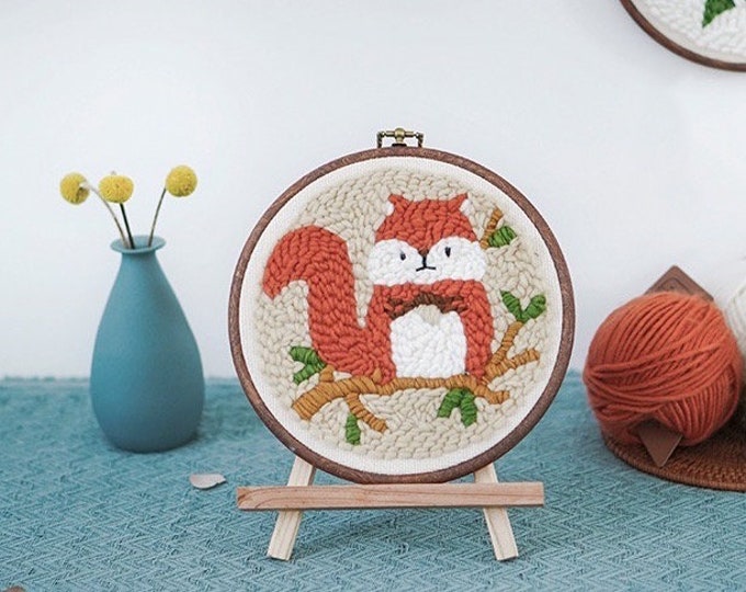 Beginner Punch Needle Kit: Puppy Embroidery, All Materials Included