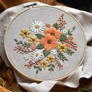 DIY Embroidery Kit beginner, Beginner Embroidery kit,Modern embroidery kit cross stitch, Hand Embroidery Kit, Needlepoint| DIY Crafts Kit