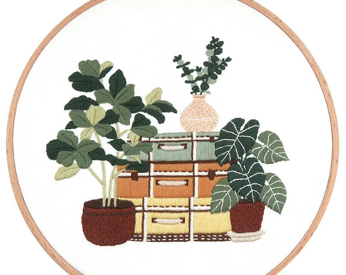 DIY Embroidery Kit beginner, Beginner Embroidery kit, Modern embroidery kit cross stitch, Hand Embroidery Kit, Needlepoint , DIY Craft Kit