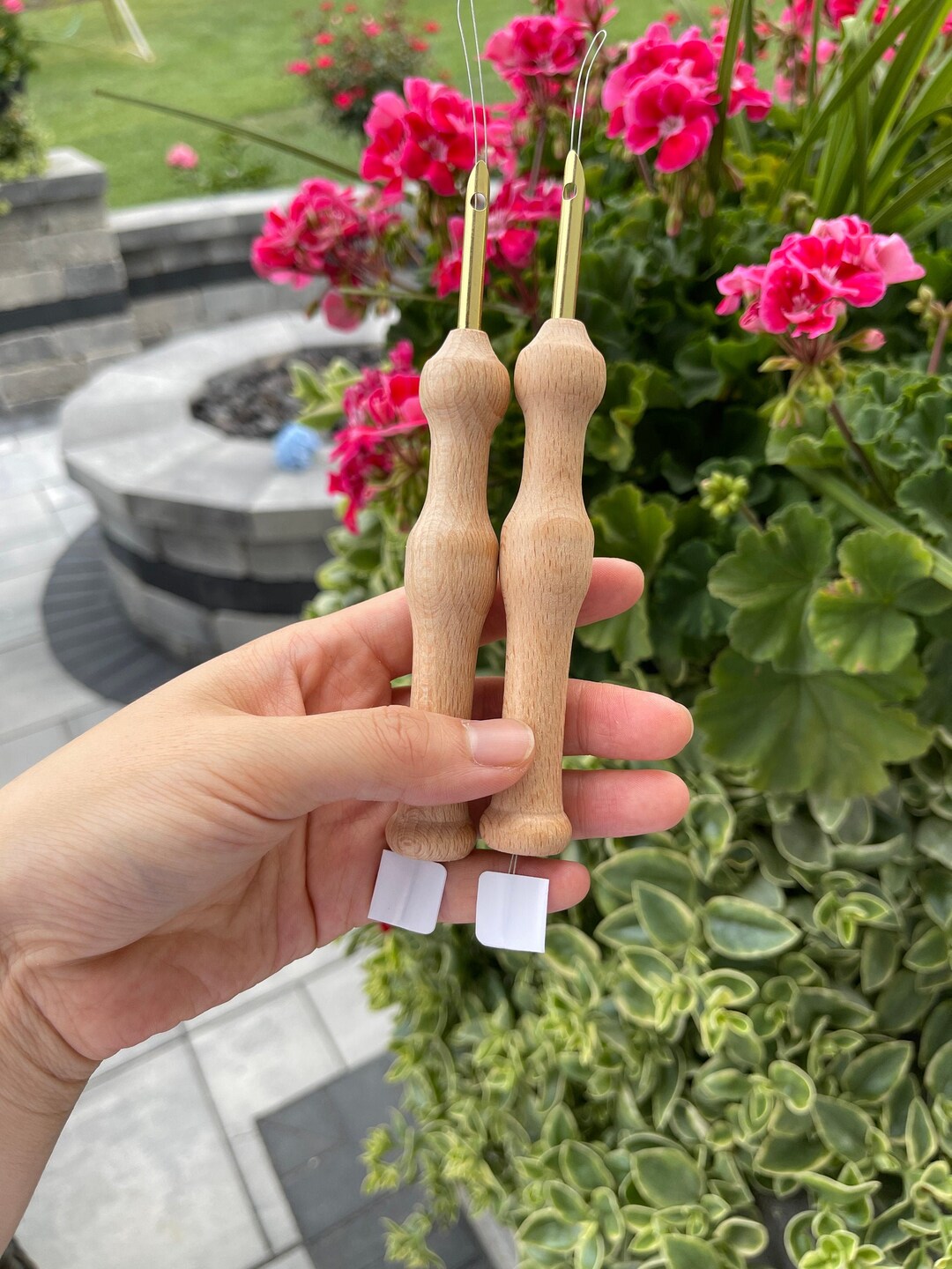 Wooden Punch Needle Tool: Rug Hooking Embroidery With Threader - Etsy