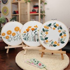 DIY Embroidery Kit beginner, Beginner Embroidery kit, Modern embroidery kit cross stitch, Hand Embroidery Kit, Needlepoint , DIY Craft Kit