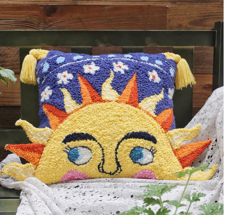 Punch Needles Start Kit / Beginner Punch Needle Pillowcase Kit Etsy