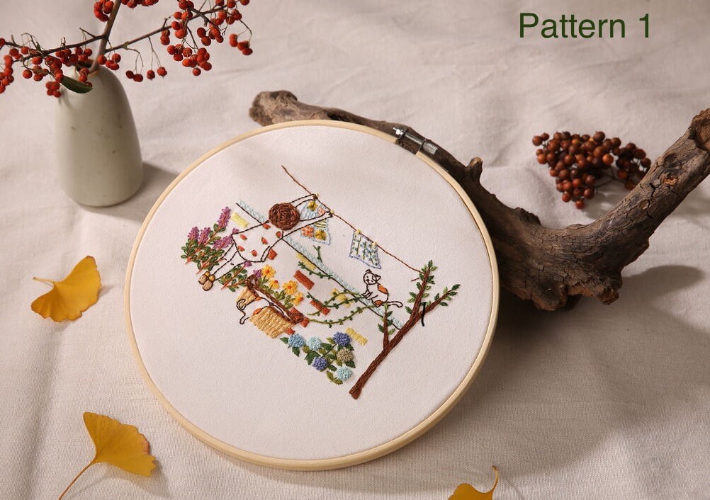  STAHAD Decor Crewel Embroidery Kits Creative DIY Patch