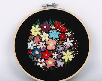 DIY Embroidery Kit beginner, Beginner Embroidery kit, Modern embroidery kit cross stitch, Hand Embroidery Kit, Needlepoint , DIY Craft Kit