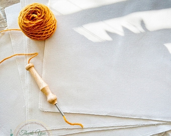 Monks Cloth for Punch Needle | Fabric for punch needle | DIY punch needle | Monks Cloth Fabric | Monk’s Cloth For Rug Hooking