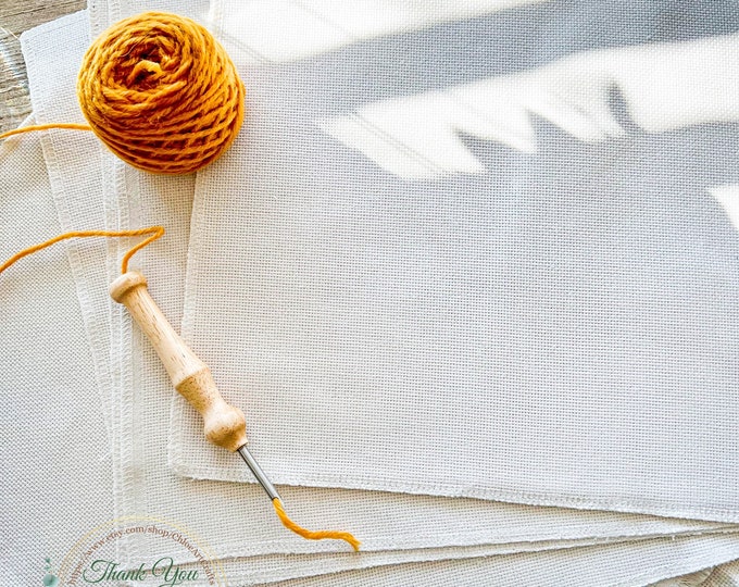 Monks Cloth for Punch Needle | Fabric for punch needle | DIY punch needle | Monks Cloth Fabric | Monk’s Cloth For Rug Hooking