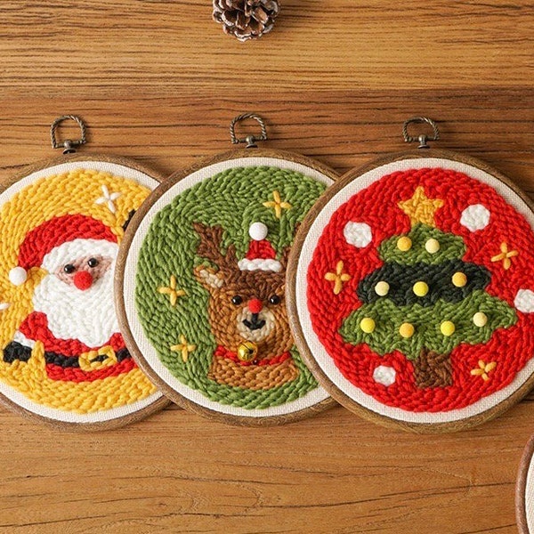 Punch Needle Christmas - Etsy