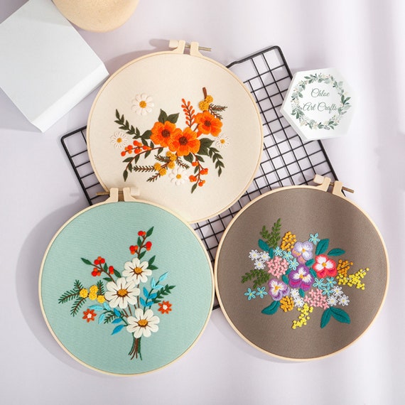 Modern Crewel Embroidery Kit With Pattern Embroidery Kit for 