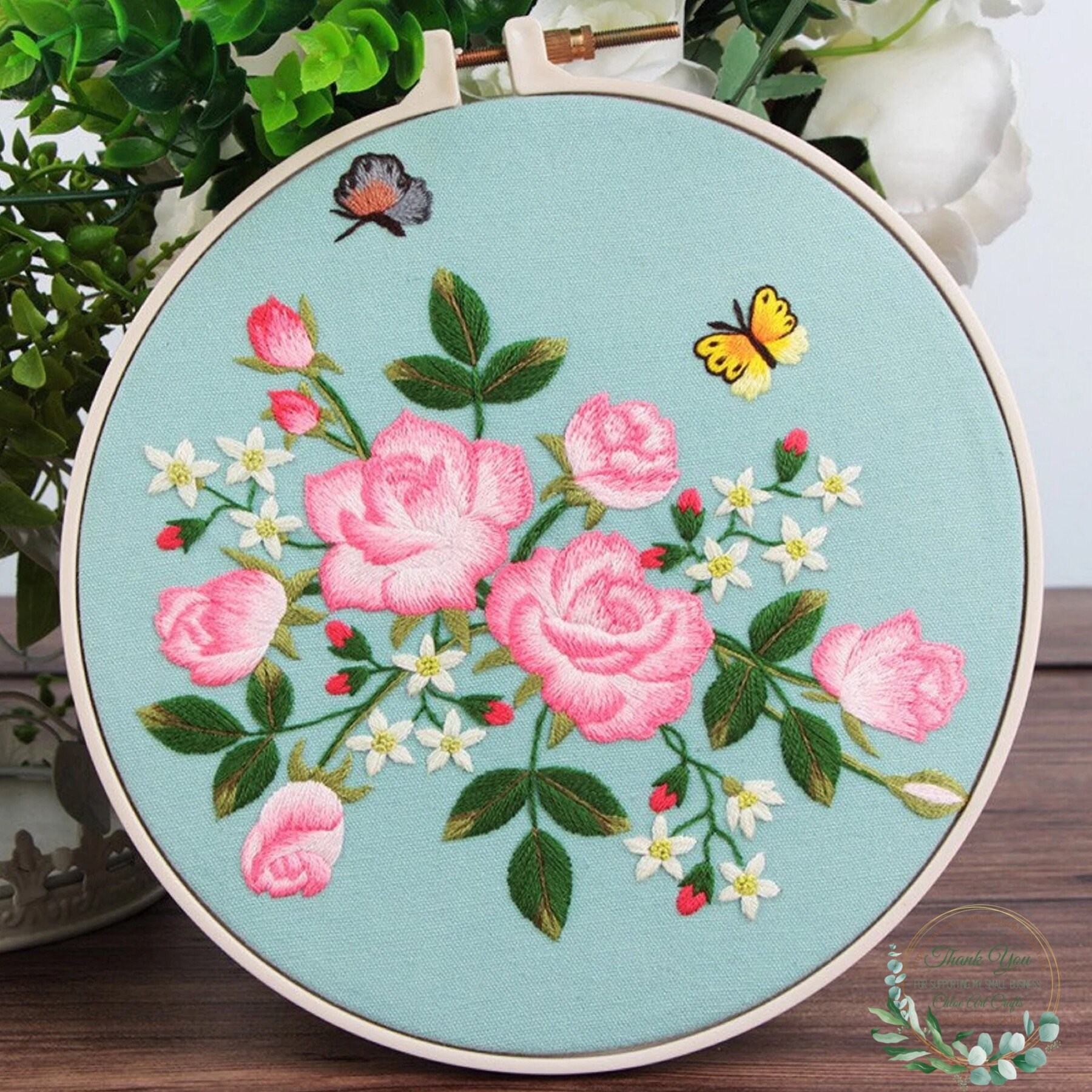 DIY Embroidery Kit beginner, Beginner Embroidery kit,Modern embroidery kit cross stitch, Hand