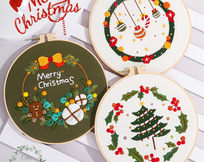 DIY Embroidery Kit beginner, Beginner Embroidery kit, Modern embroidery kit cross stitch, Hand Embroidery Kit, Needlepoint , DIY Craft Kit