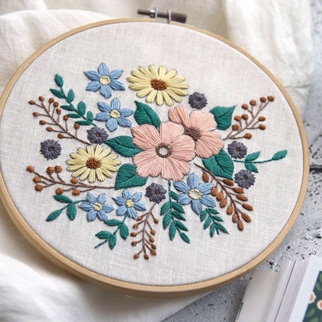 Artskills Floral Embroidery Kit I Can't Adult Today Everything