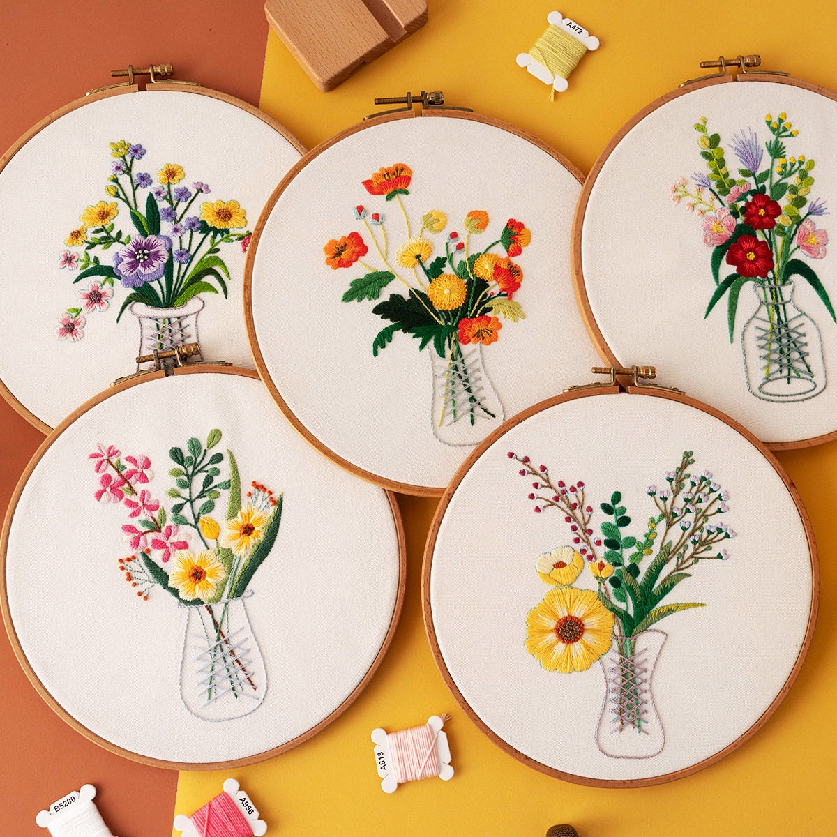 Embroidery Kit For Beginner Modern Crewel Embroidery Kit with Pattern