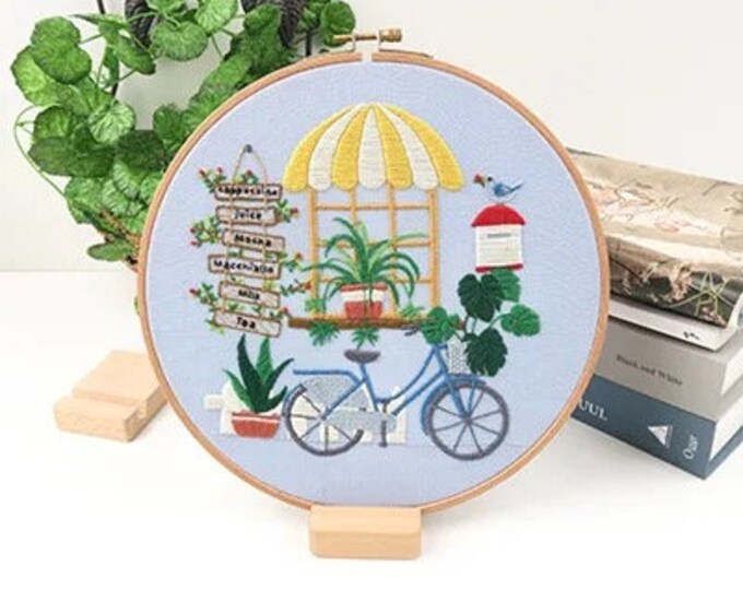 DIY Embroidery Kit beginner, Beginner Embroidery kit, Modern embroidery kit cross stitch, Hand Embroidery Kit, Needlepoint , DIY Craft Kit
