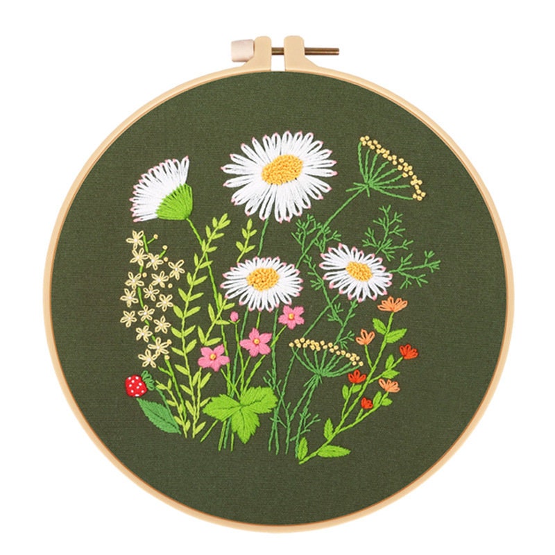 1pc Embroidery Kits for Beginners with Pattern Creative Dandelion