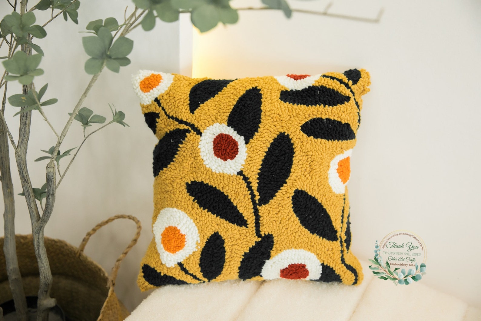 Punch Needles Start Kit / Beginner Punch Needle Pillowcase Kit Etsy