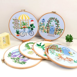 DIY Embroidery Kit beginner, Beginner Embroidery kit, Modern embroidery kit cross stitch, Hand Embroidery Kit, Needlepoint , DIY Craft Kit