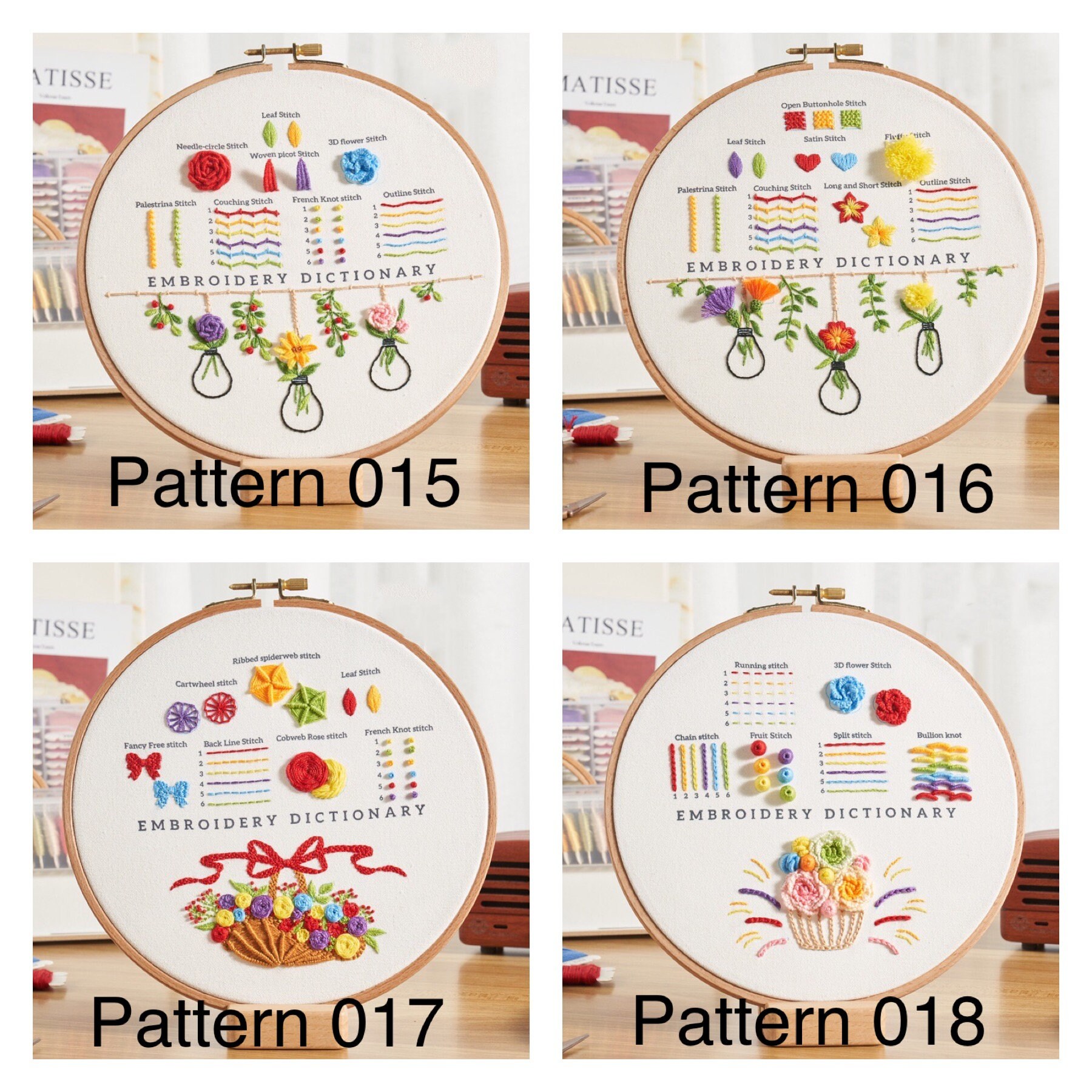  ZMFeng Cross Stitch Beginner Kit for Kid 6Pcs