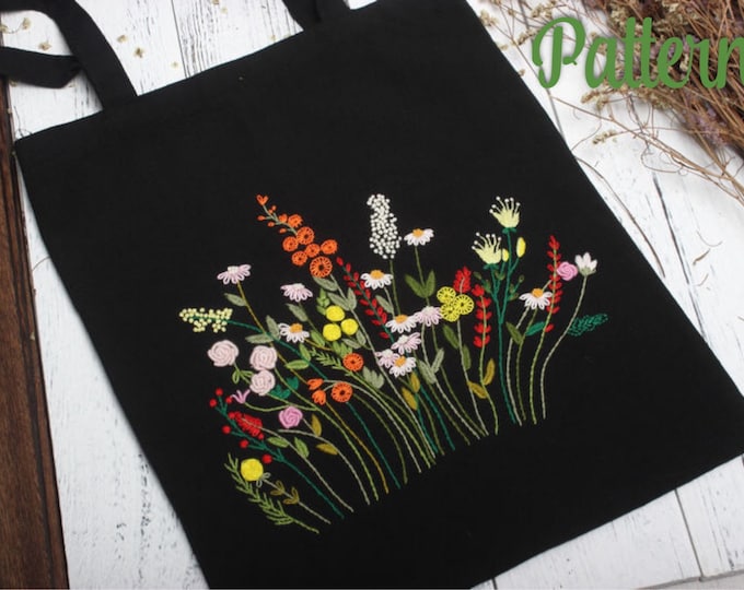 Tote Embroidery Kit ChloeArtCrafts