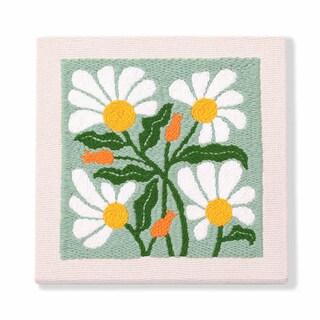 Kit Di Ricamo A Punzonatura Per Principianti Artcici – Motivo Ape E Fiore, Telaio 20,3 Cm