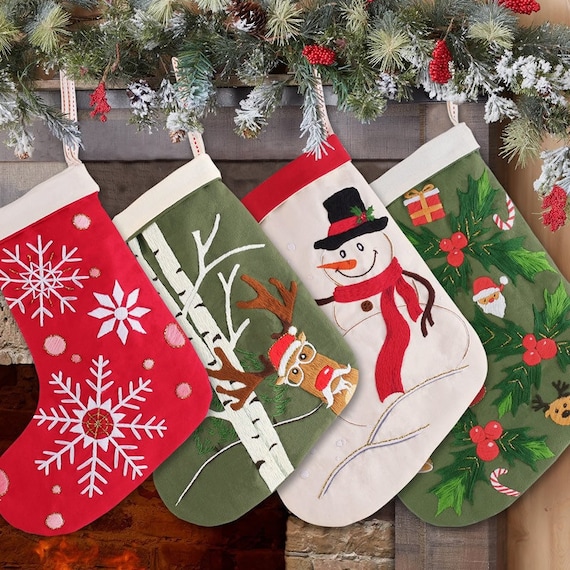 Crewel Christmas Stocking Kits for sale