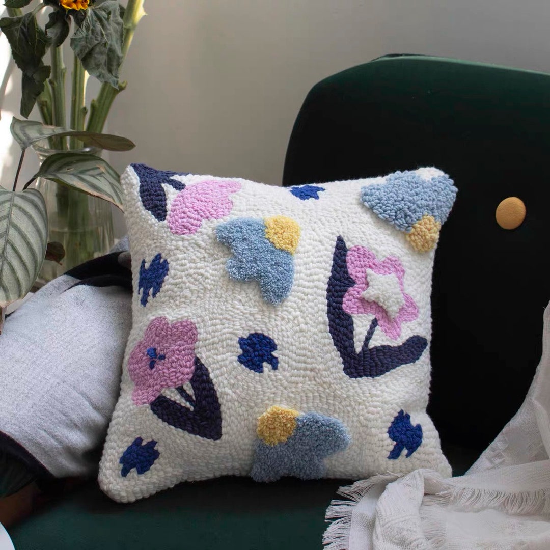 Punch Needles Start Kit / Beginner Punch Needle Pillowcase Kit Etsy