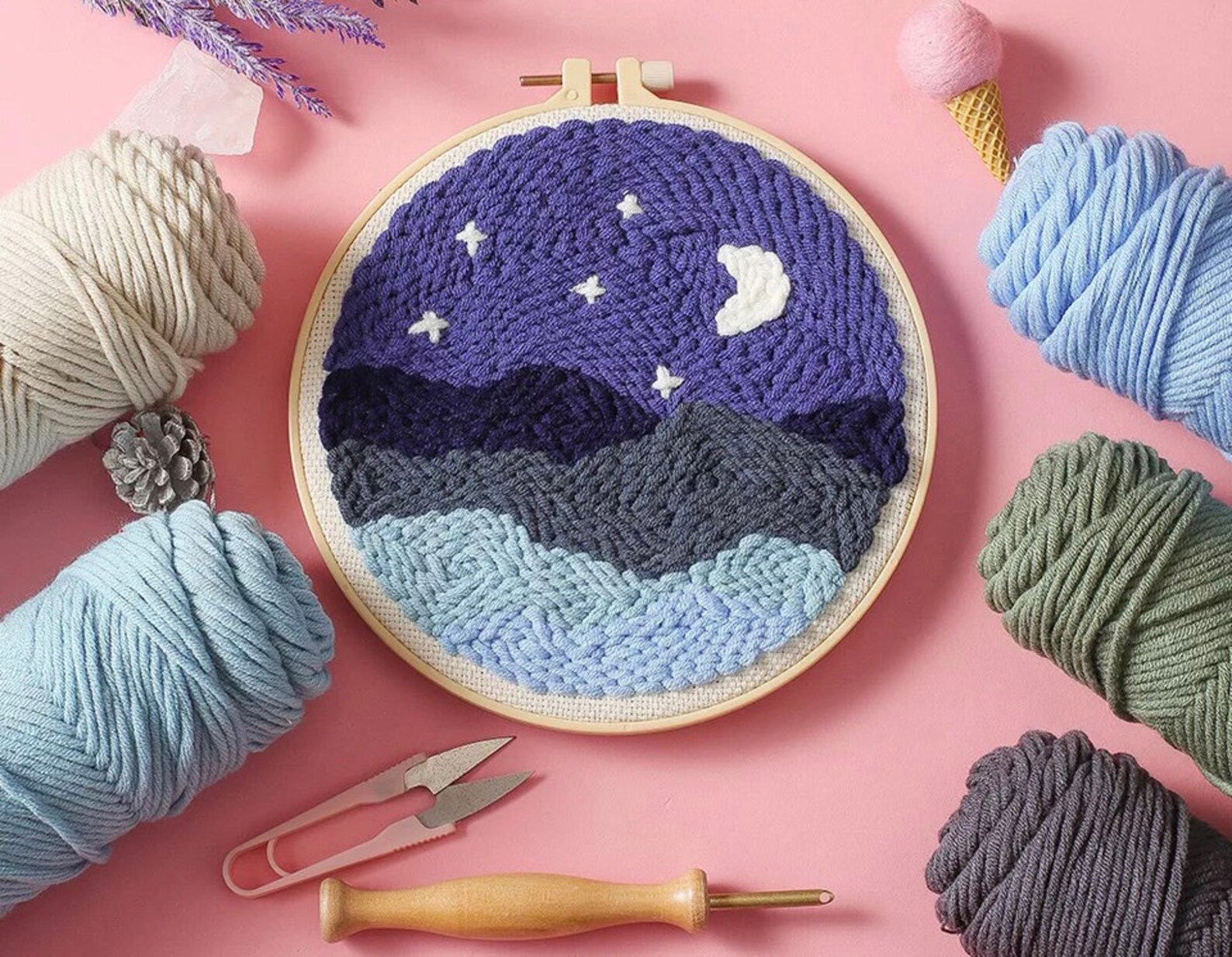 Punch Needles Start Kit/ Beginner Punch Needle Kit With Etsy