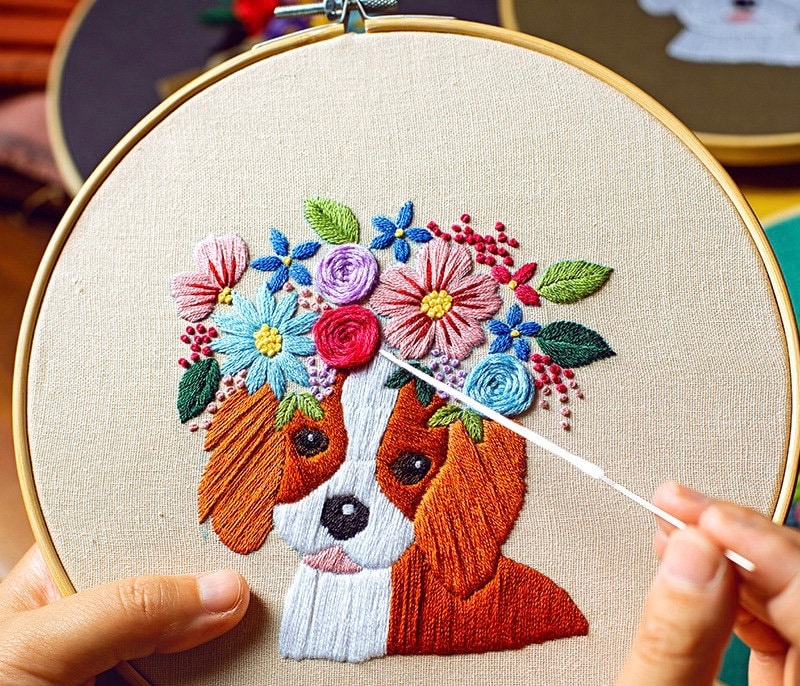 Prefers Dogs To People: Funny Embroidery Kit — I Heart Stitch Art