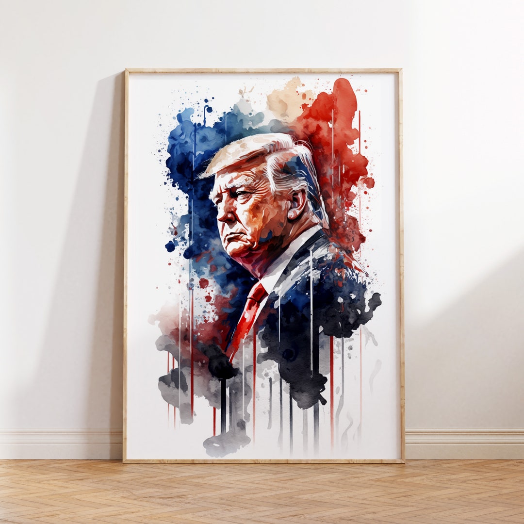 President Trump Poster Political Poster Print Gifts for - Etsy
