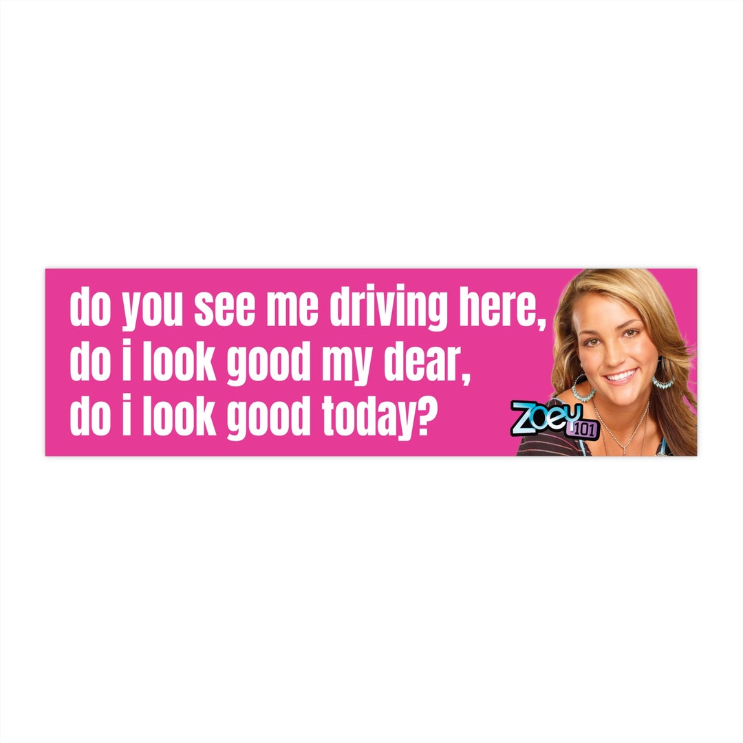 Funny Bumper Sticker Meme Sticker for Car Gen Z Funny Zoey 101 Etsy