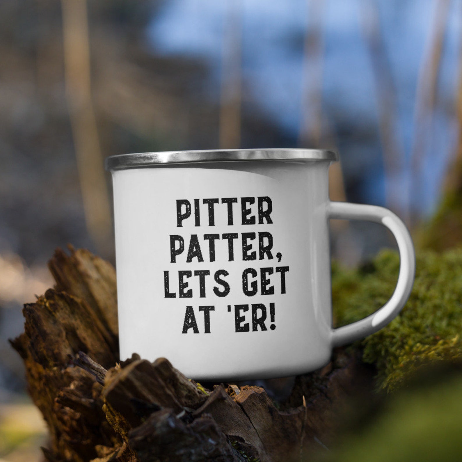 Pitter Patter Lets Get At 'Er Letterkenny Enamel Camper Etsy