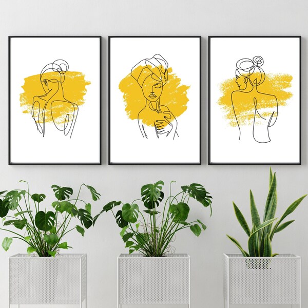 Mustard Wall Art Etsy UK