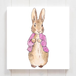 Sofortiger Download, PNG, Flopsie Bunny in rosa Jacke, Clip Art, Kindergarten PNG, digitaler Download