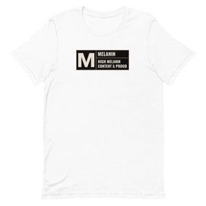 Chemise Melanin, Chemise à la mode Melanin, Chemise Black Pride, T-shirt Cadeau Melanin, chemise cadeau mélanine, chemise mélanine pour femmes