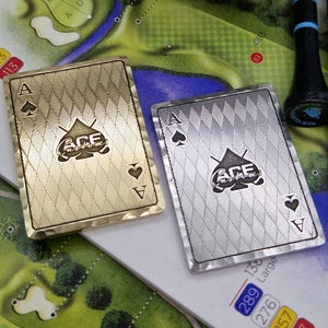 Ace of Spades Golf Ball Marker: Personalized Laser Engraved Gift