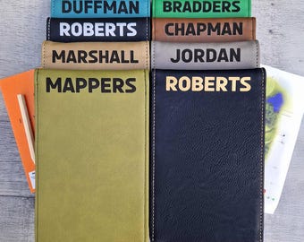 Personalised Golf Scorecard Holder. Free Customisation - Choose from 11 Colours and fully custom name.