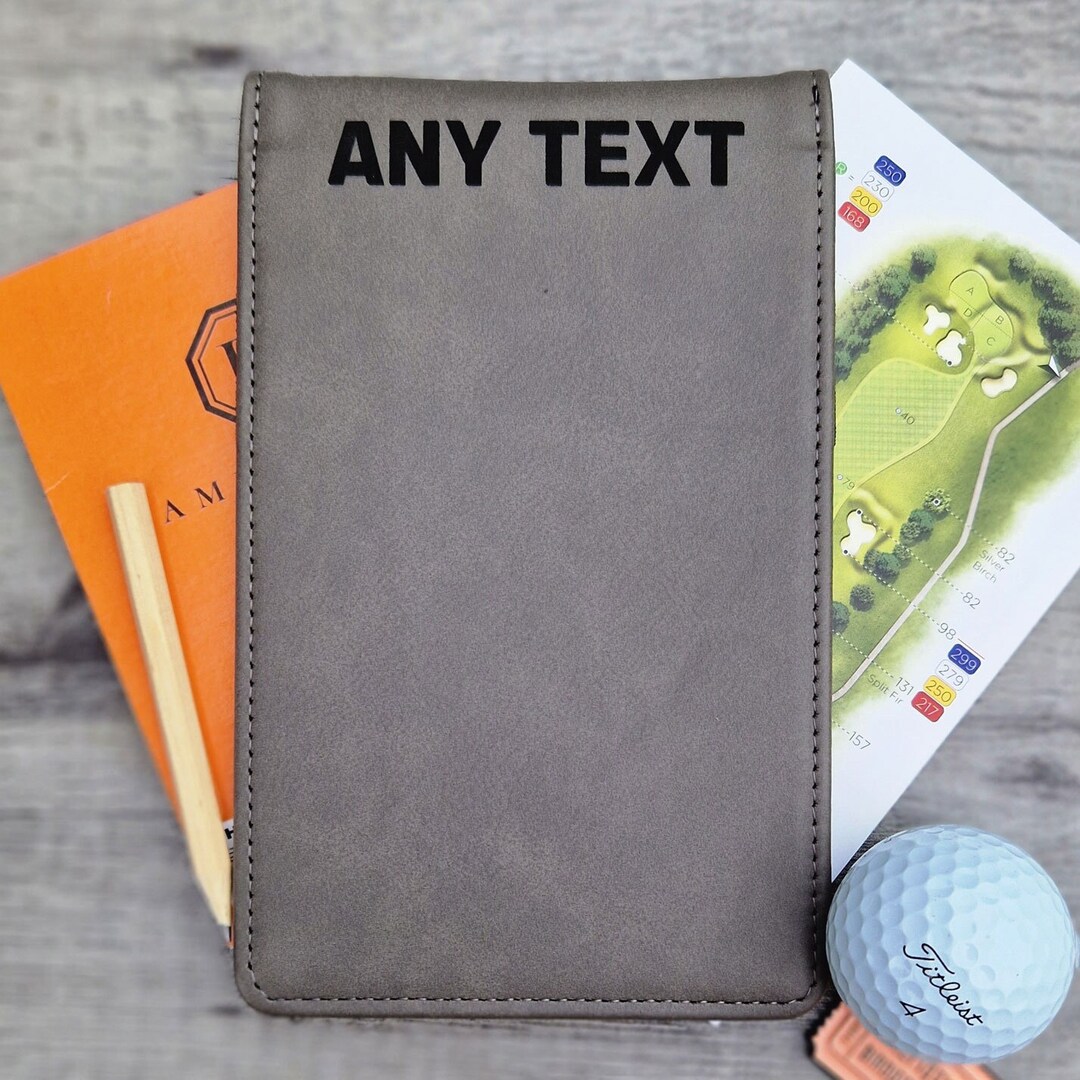 Custom Golf Scorecard Holder Customised With Your Name or Etsy