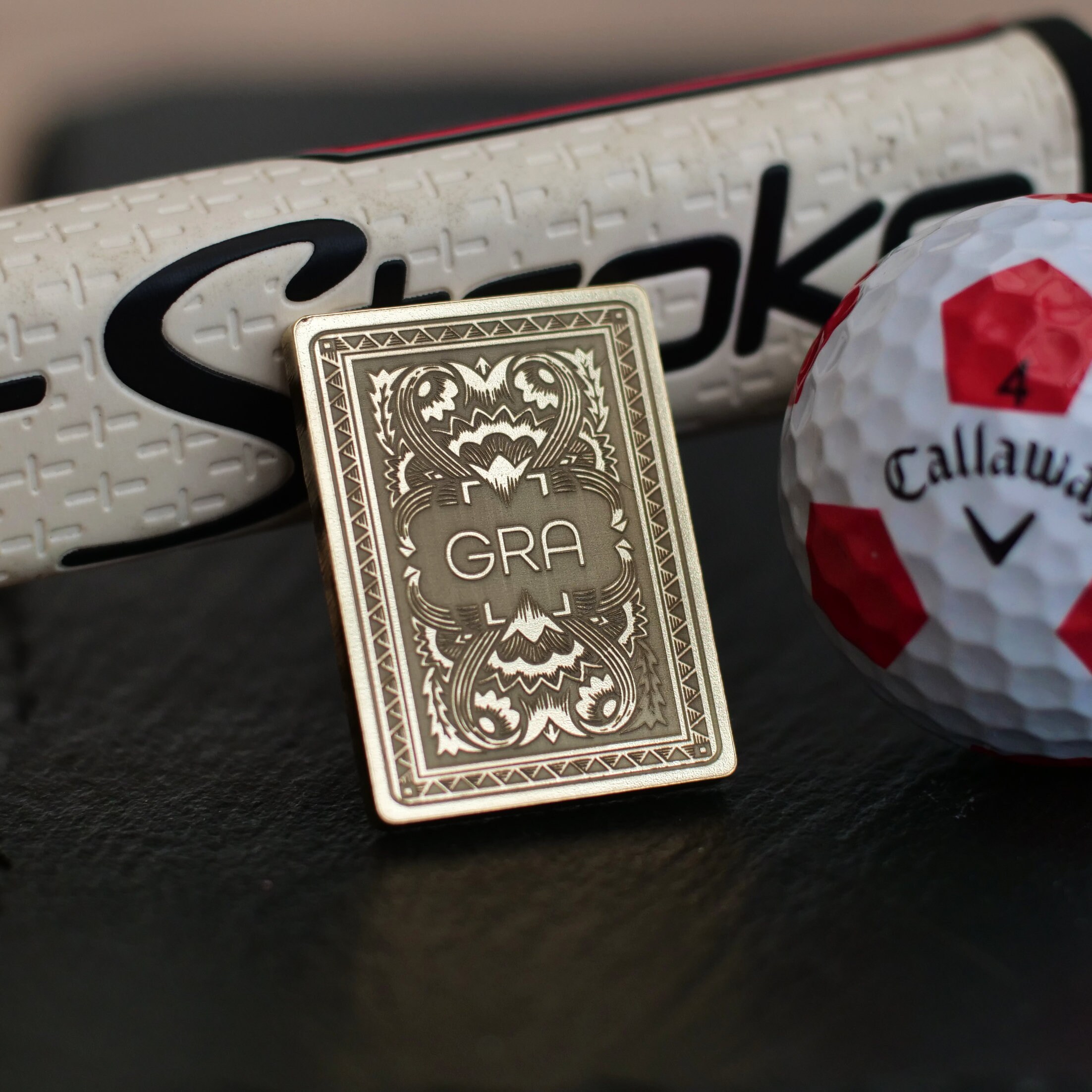 Golf Ball Marker ace of Spades. Custom With Your Etsy