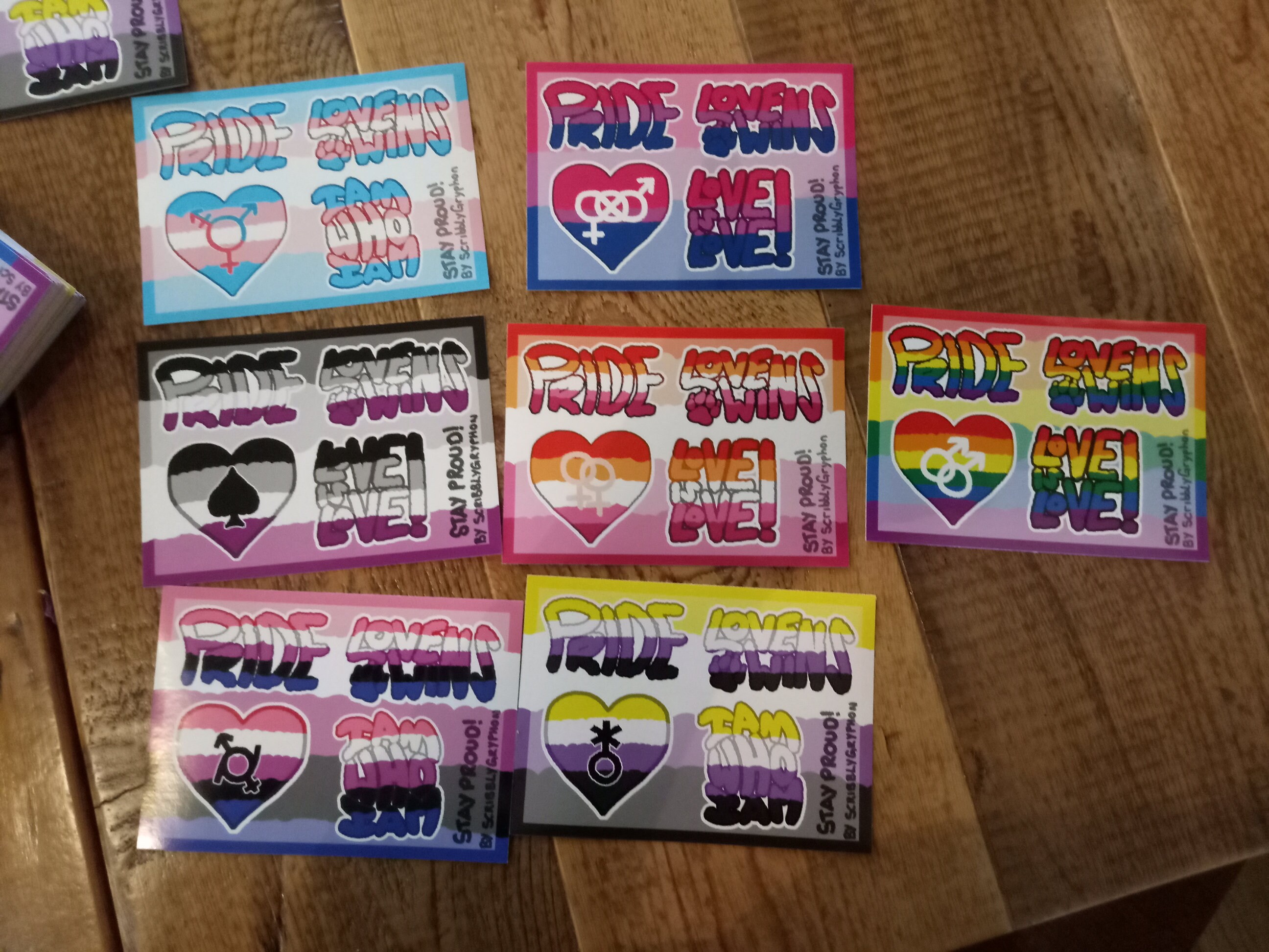 pride flags a6 sticker sheet etsy