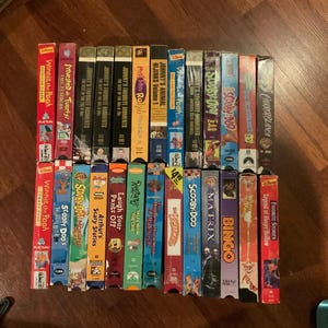 Vintage VHS tapes VCR tapes 1990s & 2000s