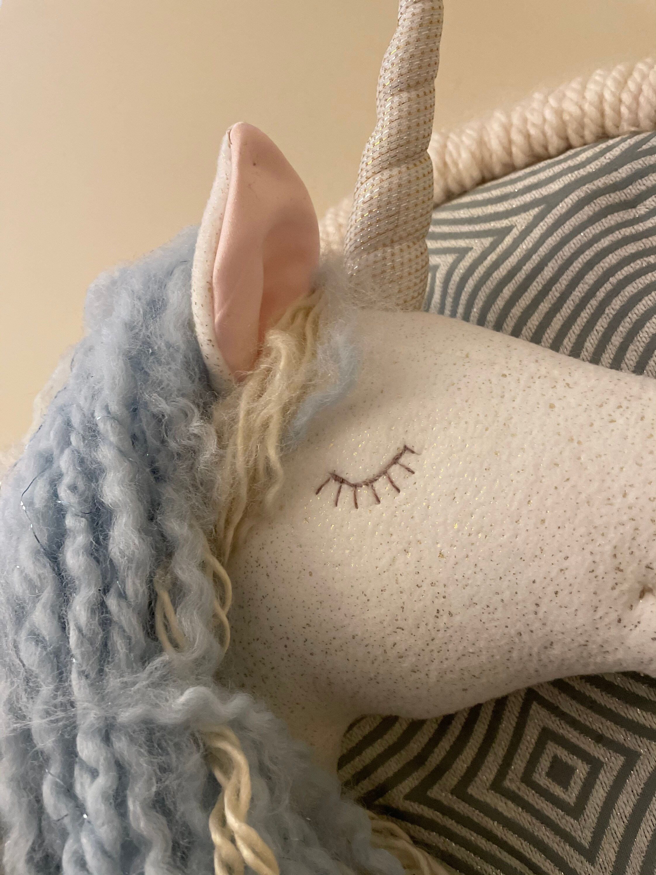 Unicorn Head Wall Hanging round Etsy