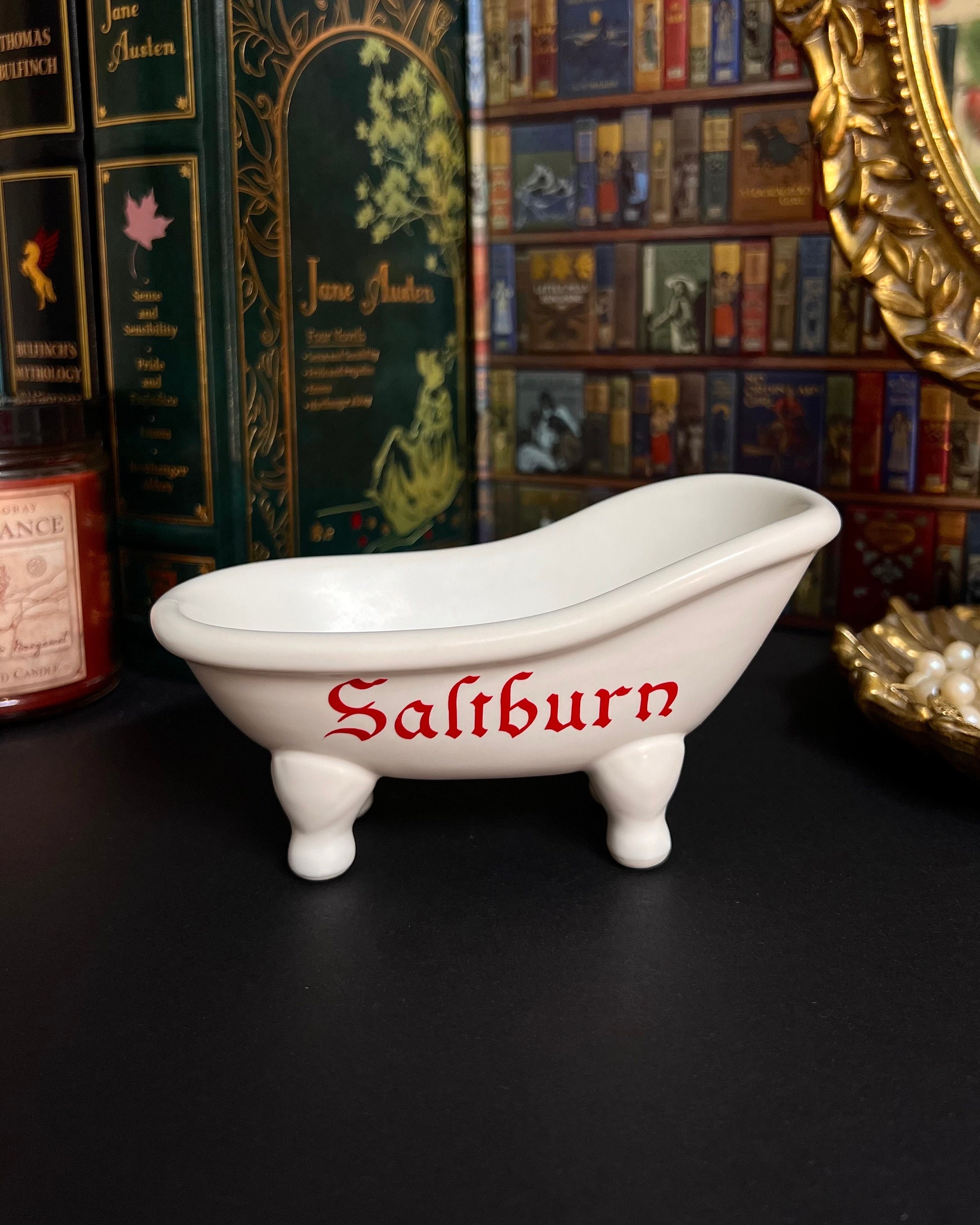 Portasapone Vintage In Ceramica A Forma Di Vasca Da Bagno - Rosa, 15,5 Cm, Con Fori Di Drenaggio - 2