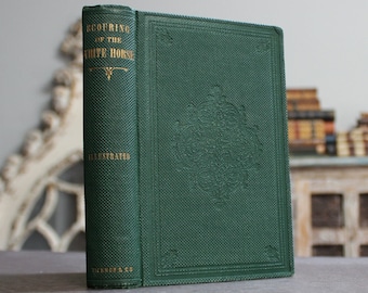 Scouring of the White Horse 1859 Illustrated (Richard Doyle) Rare Antique Victorian Old Book of Local English Legends & Traditions