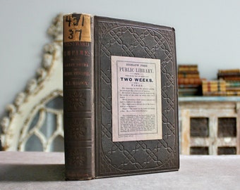 Drama of Progress: From Pericles to Washington 1856 Antique Victorian Old Book History of the West- Greece, Rome, Renaissance, United States