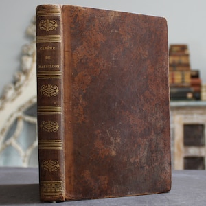 Sermons of Massillon (French) 1830 Antique Old Book of Christianity, Christian Religion