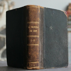 La Novela de Hoy (Today&#39;s Novel) Illustrated Rare Antique Old Book of Collected Spanish Novellas from the Art Deco Era