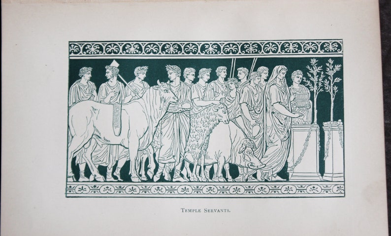 The Burning of Rome 1892 Illustrated Rare Antique Victorian Old Book of ...