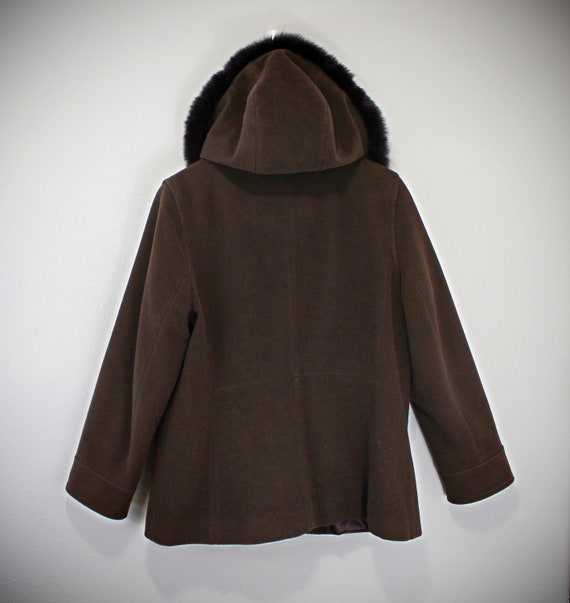 Sachi genuine fox fur trim deals coat