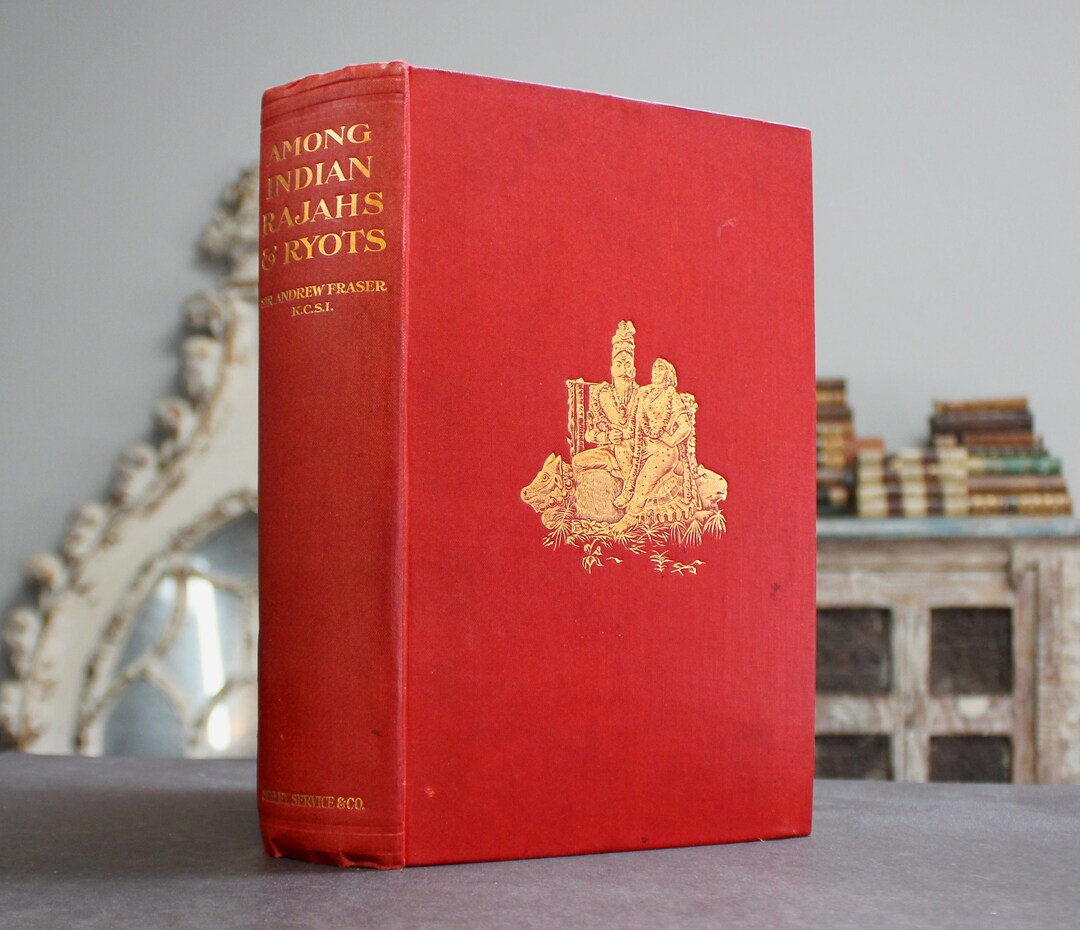 The Raja's Rice Book Among Indian Rajahs & Ryots 1911 Antique Edwardian Old Book of India in ...
