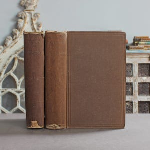 History of New England 1859 Rare Antique Victorian Old Book, 2 Vol. Set- Colonial History of North America: Europe, War, Puritans, Indians +