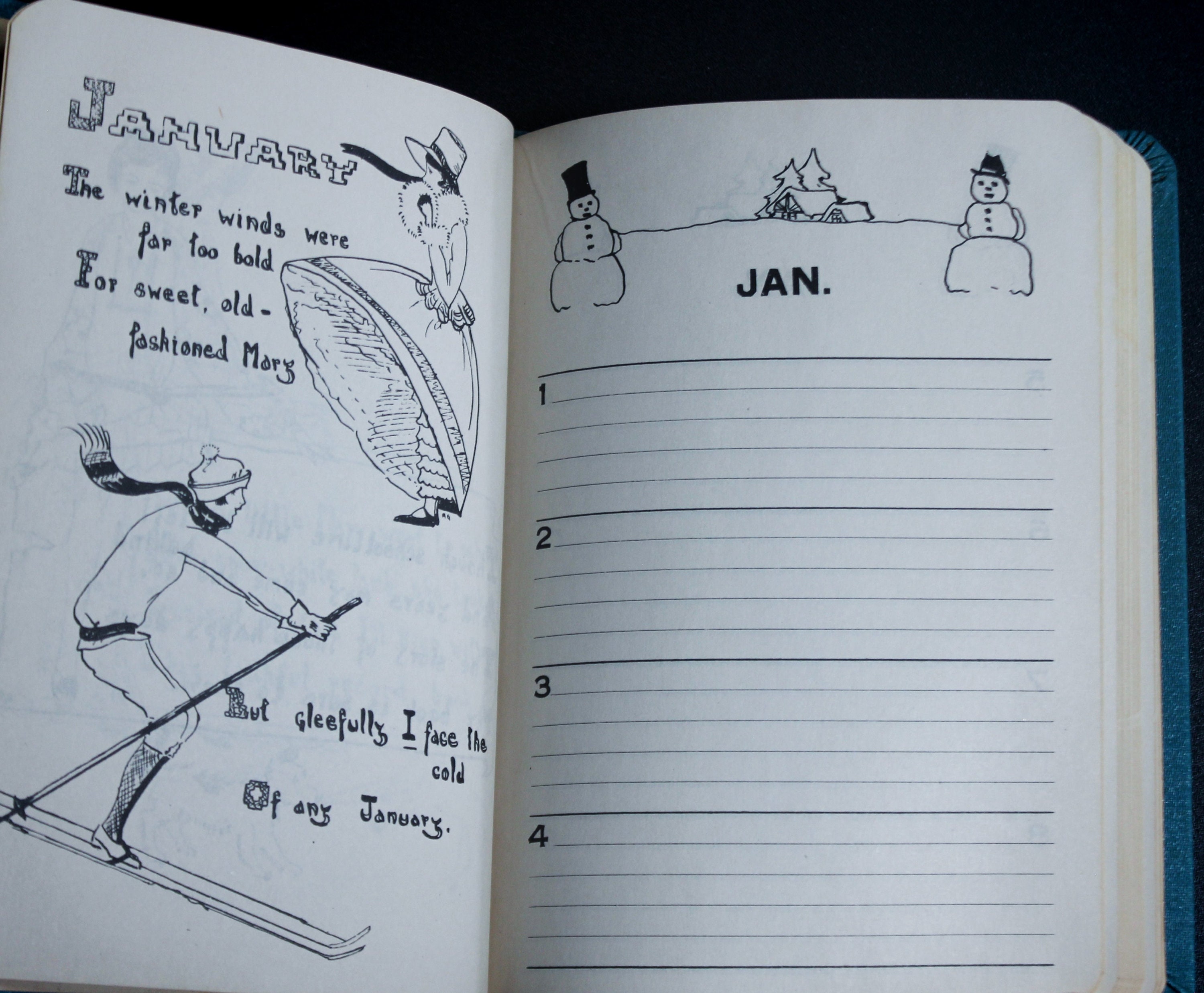 Antique New Authentic 1920s Journal RARE Illustrated Old Book, Diary ...